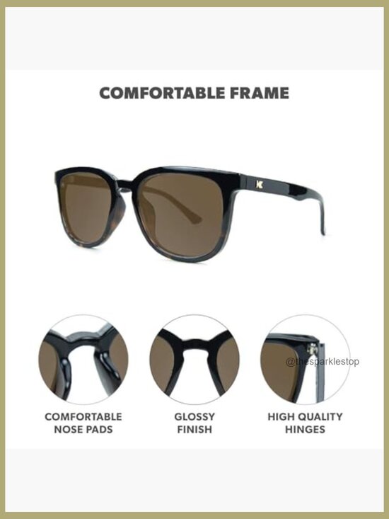 Polarized Square Sunglasses with Polycarbonate Frame, UV400 Protection